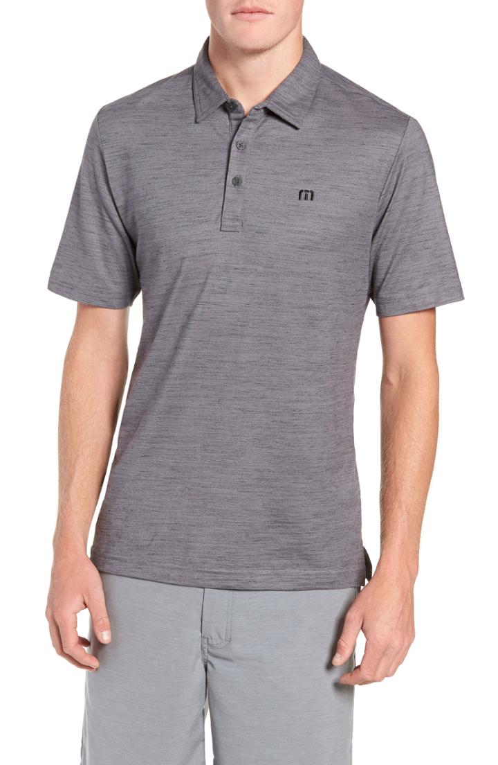 Men's Travis Mathew Flying Tortilla Regular Fit Performance Polo - Grey
