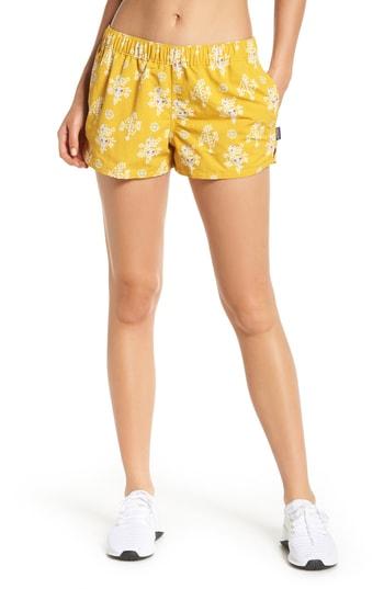Women's Patagonia Barely Baggies Shorts - Yellow