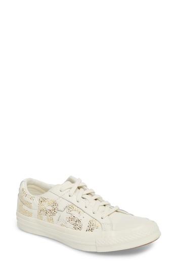 Women's Converse One Star Wordmark Sneaker M - White