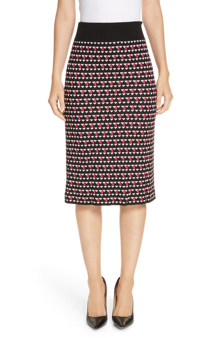 Women's Boss Estane Geo Knit Pencil Skirt