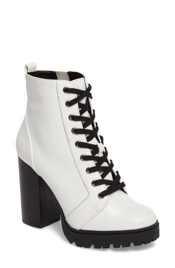 Women's Steve Madden Laurie Platform Bootie M - White
