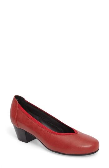 Women's David Tate Madera Pump .5 N - Red