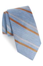 Men's The Tie Bar Pep Stripe Tie, Size X-long - Blue
