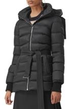 Women's Burberry Limehouse Quilted Down Puffer Coat, Size - Black