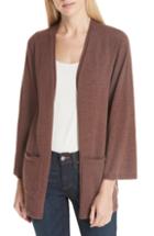 Women's Eileen Fisher Marled Organic Cotton Blend Sweater - Brown