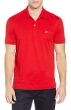 Men's Lacoste Jersey Interlock Fit Polo, Size 8(3xl) - Red