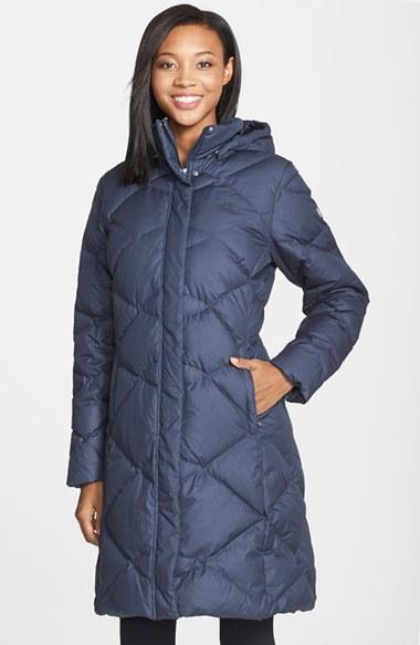 Women's The North Face 'miss Metro' Hooded Parka - Blue