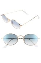 Women's Ray-ban 54mm Oval Sunglasses - Gold