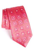 Men's Nordstrom Frame Diamonds Silk Tie, Size - Pink
