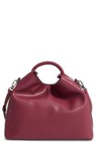 Elleme Raisin Leather Handbag - Burgundy