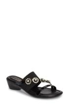 Women's Tuscany By Easy Street Paradiso Slide Sandal N - Black