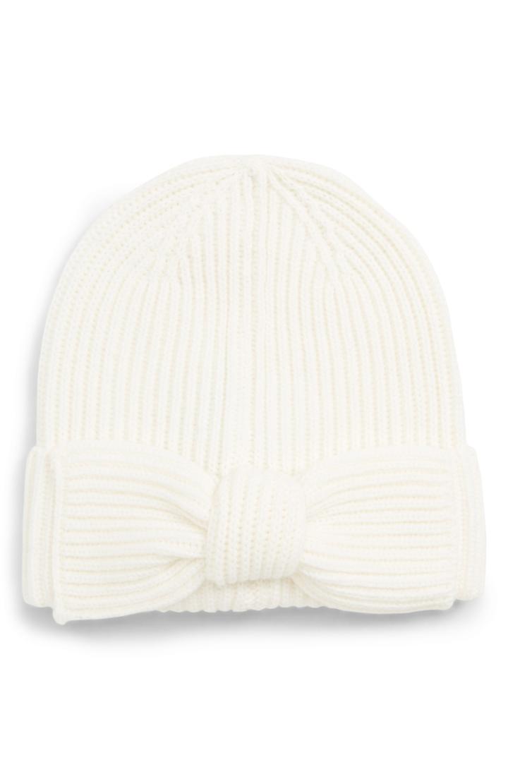 Women's Kate Spade New York Bow Beanie - White