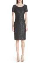 Women's St. John Collection Sparkle Sequin Knit Dress - Black