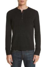 Men's Rag & Bone Tripp Henley Sweater, Size - Grey