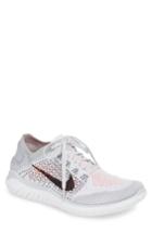 Men's Nike Free Rn Flyknit 2018 Running Shoe .5 M - Grey