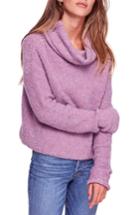 Women's Free People Stormy Cowl Neck Sweater - Purple