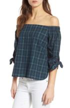 Women's Bailey 44 Twin Fin Off The Shoulder Top - Blue