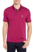 Men's Robert Graham Easton Classic Fit Skull Applique Polo - Pink