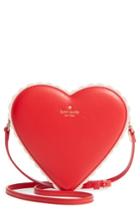 Kate Spade New York Yours Truly - Chocolate Heart Leather Clutch - Red