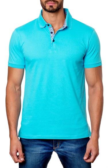 Men's Jared Lang Polo - Blue/green