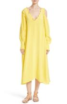 Women's Tibi Edwardian Open Shoulder Midi Dress