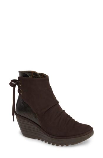 Women's Fly London 'yama' Bootie .5-6us / 36eu - Brown