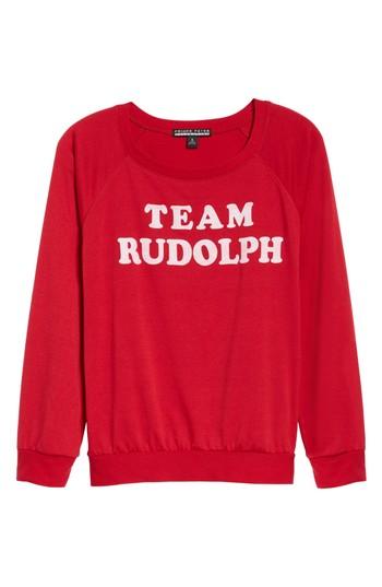 Women's Prince Peter Team Rudolph Sweatshirt - Red