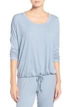 Women's Barefoot Dreams Slouchy Knit Sleep Pullover - Grey