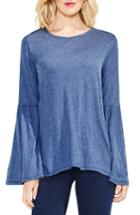 Women's Two By Vince Camuto Bell Sleeve Cotton & Modal Top, Size - Blue