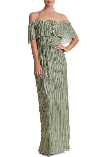 Women's Dress The Population Athena Maxi Dress - Green