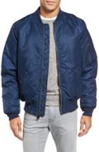 Men's Schott Nyc Ma-1 Flight Jacket, Size - Blue