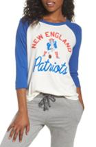 Women's Junk Food Nfl New England Patriots Raglan Tee