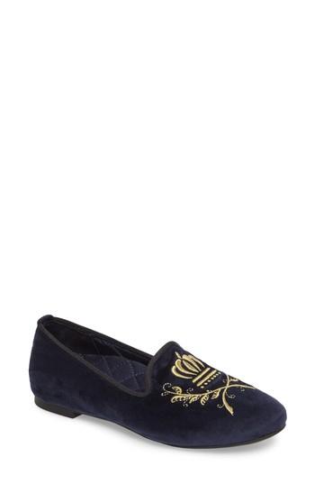 Women's Vionic Romi Embroidered Flat .5 M - Blue