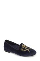 Women's Vionic Romi Embroidered Flat .5 M - Blue