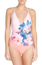Women's Ted Baker London Orchid Wonderland One-piece Swimsuit