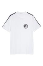 Men's Versace Collection Half Medusa Patch T-shirt, Size - White