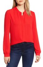 Women's Chelsea28 Front Button Blouse, Size - Red