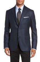 Men's Monte Rosso Classic Fit Check Cashmere Sport Coat S - Blue