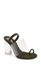 Women's Jeffrey Campbell Mania Clear Toe Loop Sandal M - Green