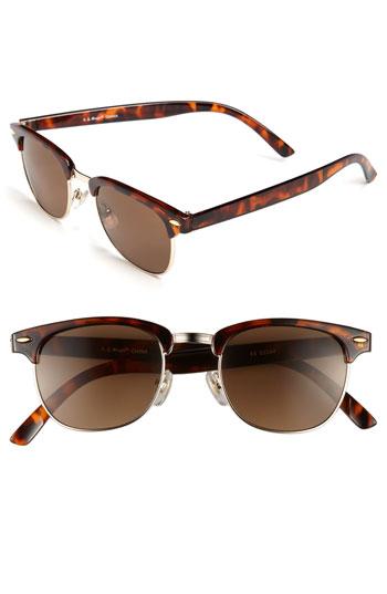 Women's A.j. Morgan 52mm 'soho' Sunglasses - Tortoise