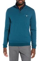 Men's Ted Baker London Peper Trim Fit Half Zip Pullover (xxl) - Blue