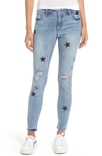 Women's Tinsel Star Embellished Skinny Jeans