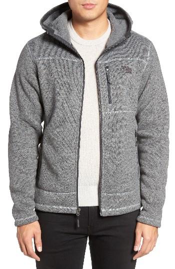Men's The North Face Gordon Lyons Relaxed Fit Sweater Fleece Hoodie - Grey