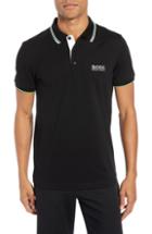 Men's Boss Paddy Fit Polo, Size Medium - Black