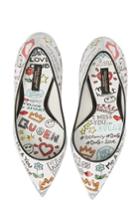 Women's Dolce & Gabbana Graffiti Pump .5us / 36eu - White