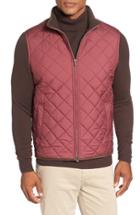 Men's Peter Millar 'hudson' Lightweight Quilted Vest - Red