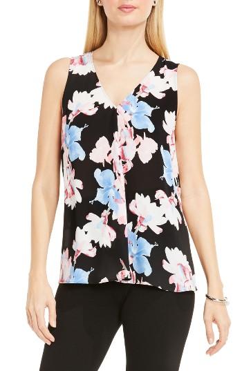 Women's Vince Camuto Poetic Bouquet Tank, Size - Black