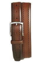 Men's Allen Edmonds 'manistee' Brogue Leather Belt