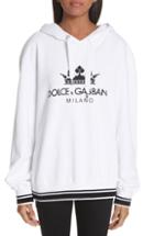 Women's Dolce & Gabbana Logo Hooded Sweatshirt Us / 42 It - White