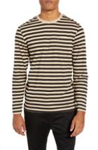 Men's Wesc Makai Stripe Long Sleeve Pocket T-shirt - Beige